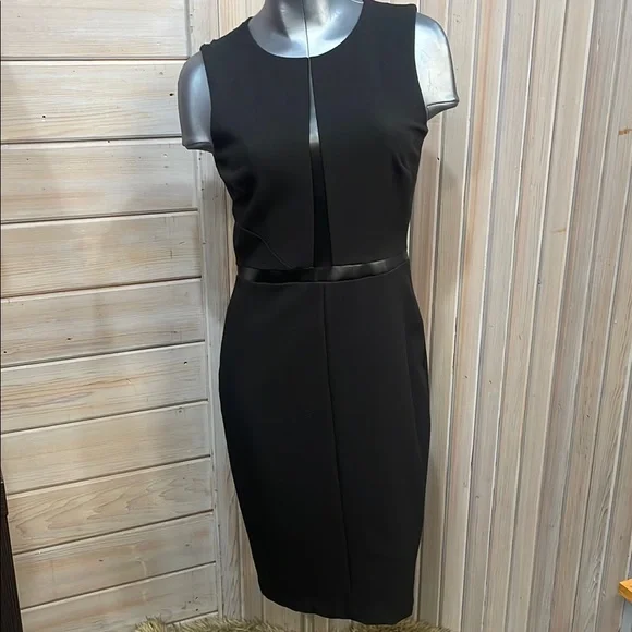White House Black Market Black Sleeveless Sheath Dress - Picture 1 of 5